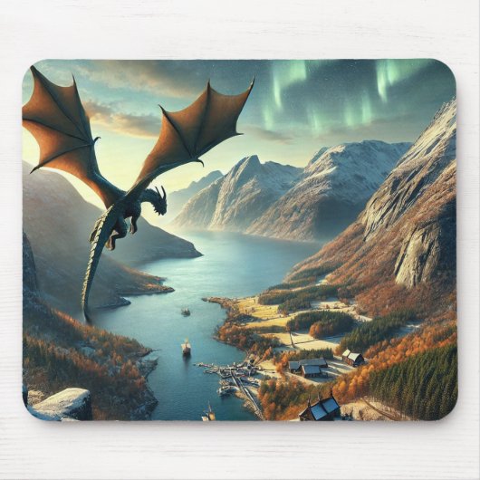 Dragon’s Journey – Epic Fantasy Landscape Mousepad (Vorne)