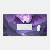 Dragon’s Night – Purple Fantasy Desk Mat 🌙🐉 Schreibtischunterlage (Tastatur & Maus)