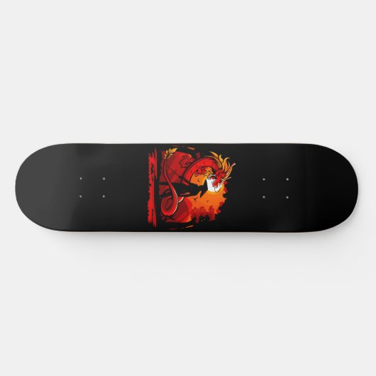 Dragon Samurai Skateboard Deck (Horizontal)