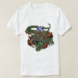 Dragon Samurai und Oni Mask T-Shirt