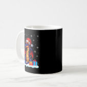 Dragon Santa Hat Christmas Tree Light Xmas Pajama Kaffeetasse (Vorderseite Links)