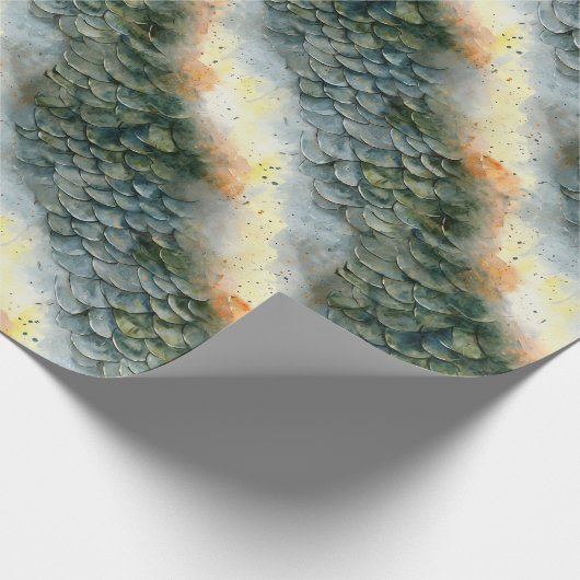Dragon Scale Gift Wrap Geschenkpapier (Ecke)