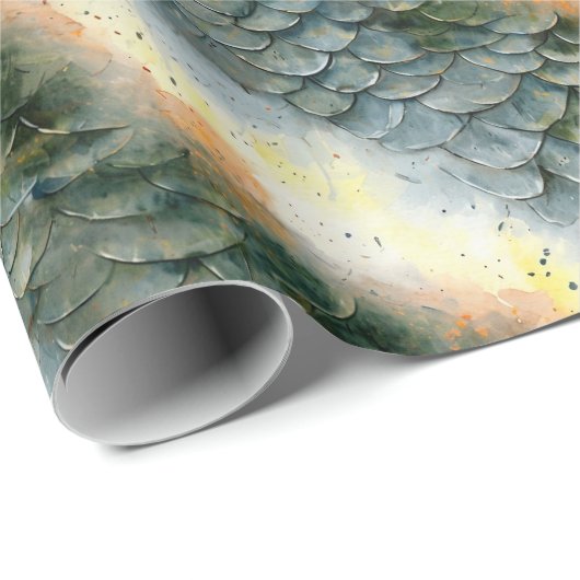 Dragon Scale Gift Wrap Geschenkpapier (Rolleneckpunkt)