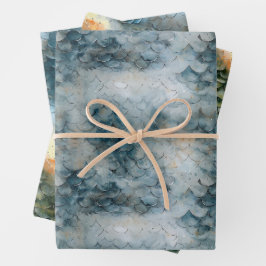 Dragon Scale Gift Wrap Geschenkpapier Set