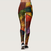 Dragon Scales Elegance: Stilvolle Leggings mit Mes (Rückseite)