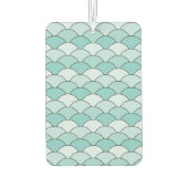 Dragon Scales, Fans, Waves, Seigaiha, Blue Autolufterfrischer (Rückseite)