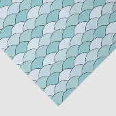 Dragon Scales, Fans, Waves, Seigaiha, Blue Seidenpapier (Ausschnitt)
