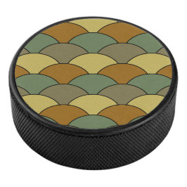 Dragon Scales, Fans, Waves, Seigaiha, Camouflage Eishockey Puck