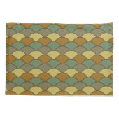 Dragon Scales, Fans, Waves, Seigaiha, Camouflage Kissenbezug (Rückseite)