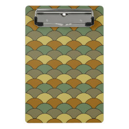 Dragon Scales, Fans, Waves, Seigaiha, Camouflage Mini Klemmbrett