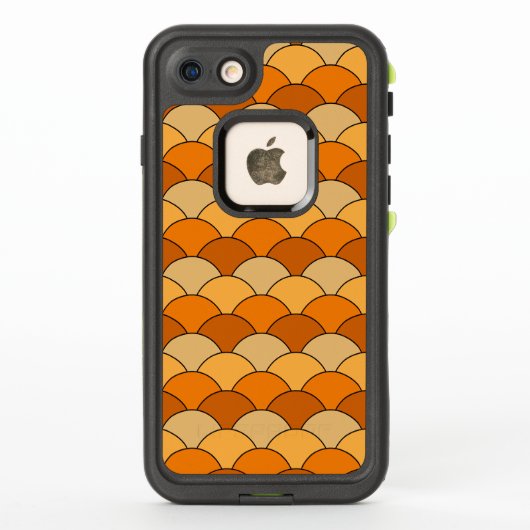 Dragon Scales, Fans, Waves, Seigaiha, Orange (Rückseite)