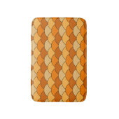 Dragon Scales, Fans, Waves, Seigaiha, Orange Badematte (Vorderseite Vertikal)