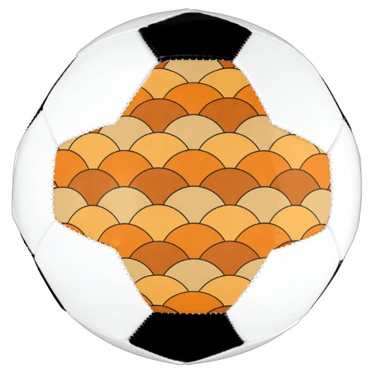 Dragon Scales, Fans, Waves, Seigaiha, Orange Fußball (Vorderseite)