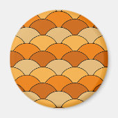 Dragon Scales, Fans, Waves, Seigaiha, Orange Magnet (Vorne)