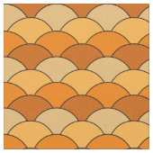 Dragon Scales, Fans, Waves, Seigaiha, Orange Stoff (Nahaufnahme)