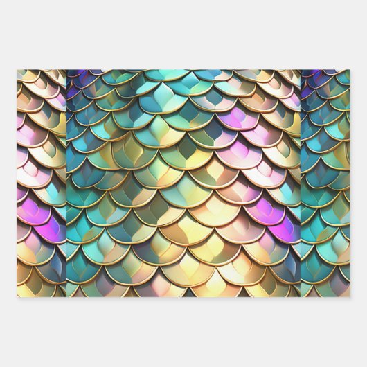 Dragon Scales Geschenkpapier Set (Vorderseite 3)