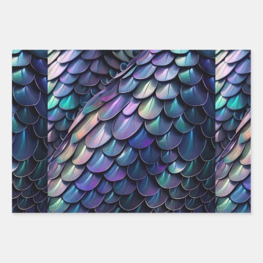 Dragon Scales Geschenkpapier Set (Vorderseite 2)