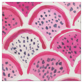 DRAGON SCALES Pink Dragon Frucht Scallop Muster Stoff (Nahaufnahme)