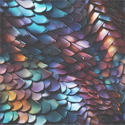 Dragon Scales Vinyl Sticker (Vorderseite)