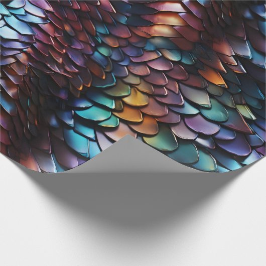 Dragon Scales Wrapping Paper Geschenkpapier (Ecke)