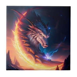 Dragon Scape Feuernacht Fliese