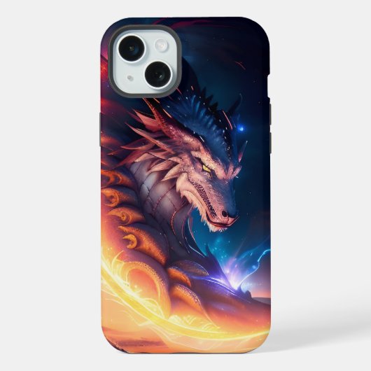 Dragon Scape Feuernacht iPhone Hülle (Rückseite)