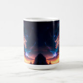 Dragon Scape Feuernacht Kaffeetasse (Mittel)
