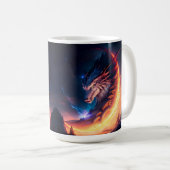 Dragon Scape Feuernacht Kaffeetasse (VorderseiteRechts)