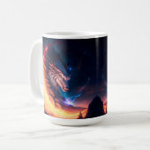 Dragon Scape Feuernacht Kaffeetasse (Vorderseite Links)