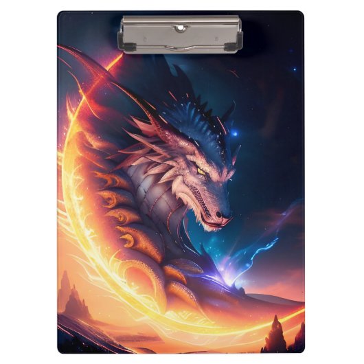 Dragon Scape Feuernacht Klemmbrett (Vorderseite)