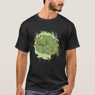 Dragon schlafend niedlich Fantasy Animal T-Shirt