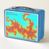 Dragon Schwanz Fraktal Metall Brotdose (Rückseite)