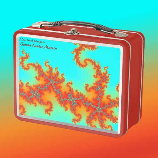 Dragon Schwanz Fraktal Metall Brotdose