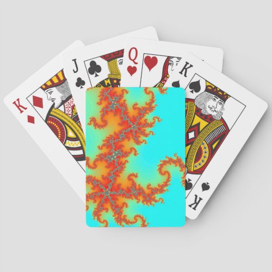 Dragon Schwanz Fraktal Spielkarten (Rückseite)