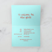 Dragon Schwänze Neujahrsfeier Party Einladung (Innenseite)