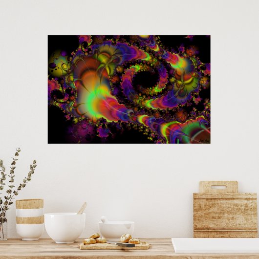 Dragon Schwanzes Poster (Küche)