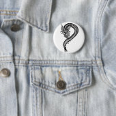 Dragon Schwarzweiß Design Button (Beispiel)