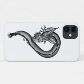 Dragon Schwarzweiß Design Case-Mate iPhone Hülle (Rückseite (Horizontal))