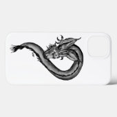 Dragon Schwarzweiß Design Case-Mate iPhone Hülle (Rückseite (Horizontal))