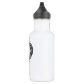 Dragon Schwarzweiß Design Edelstahlflasche (Rechts)
