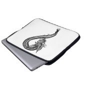 Dragon Schwarzweiß Design Laptopschutzhülle (Vorne Knopf)
