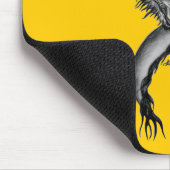 Dragon Schwarzweiß Design Mousepad (Ecke)