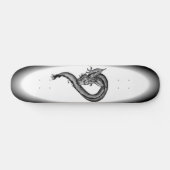 Dragon Schwarzweiß Design Skateboard (Horizontal)