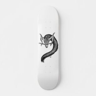 Dragon Schwarzweiß Design Skateboard