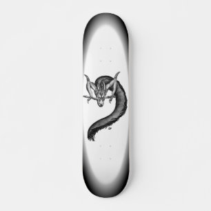 Dragon Schwarzweiß Design Skateboard