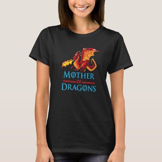 Dragon Schwerter Feuer geheimnisvoll T-Shirt (Vorderseite)