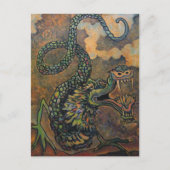 Dragon Scroll, japanische Art Postcard Postkarte (Vorderseite)