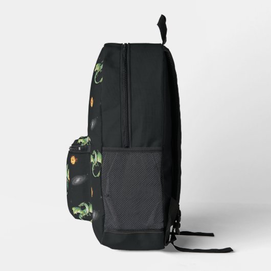 Dragon Seamless Pattern Bedruckter Rucksack (Rechts)