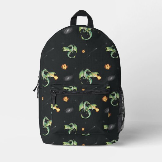 Dragon Seamless Pattern Bedruckter Rucksack (Vorderseite)