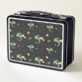 Dragon Seamless Pattern Metall Brotdose (Rückseite)